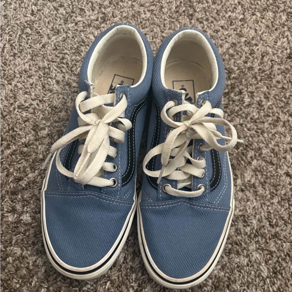 Vans Blue and White Women's Sneakers